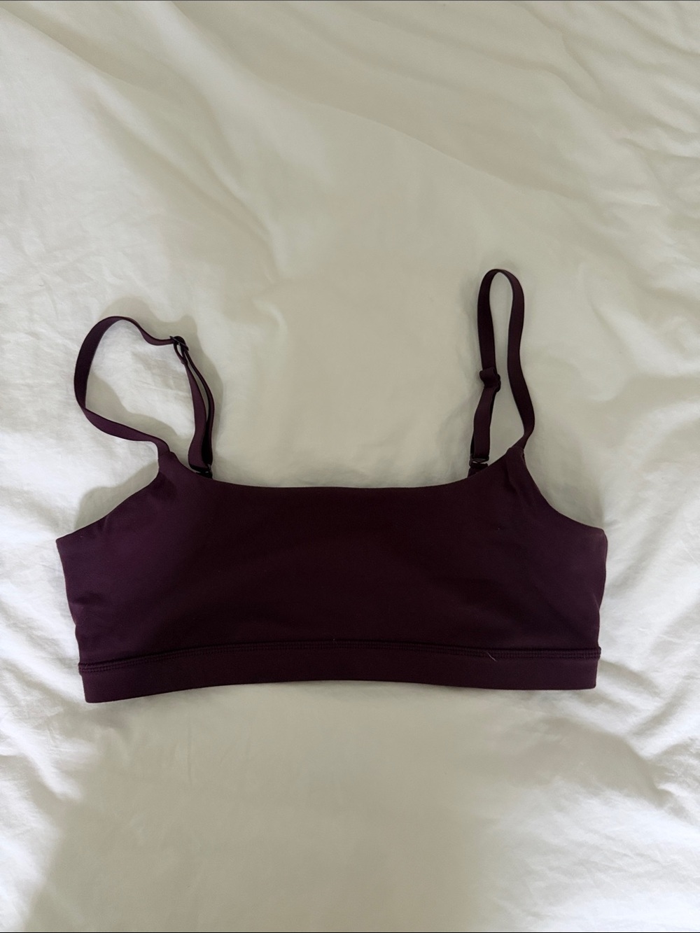 Plum Bralette with Adjustable Straps no pads